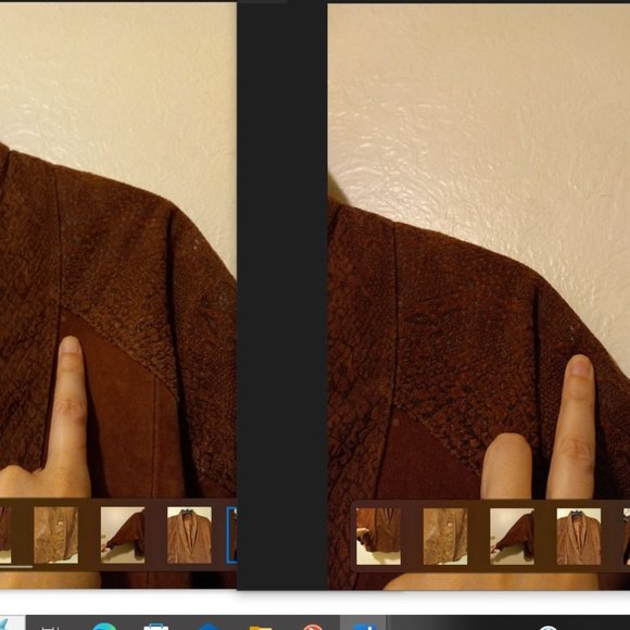 Vintage Rust Suede Bomber Jacket 80s Early 90s Oversized - Picture 8 of 16